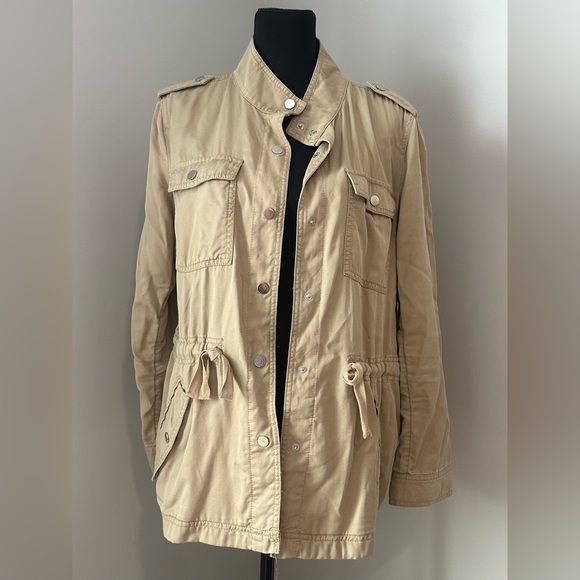 LOFT Beige Utility Jacket - Picture 2 of 7